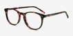 Aura Warm Tortoise AcetateEyeglass Frames from EyeBuyDirect, Angle View