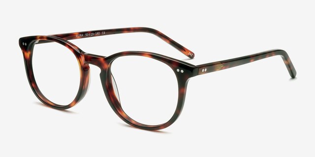 Aura Warm Tortoise AcétateMontures de lunettes de vue d'EyeBuyDirect, Vue d'Angle