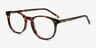Aura Warm Tortoise AcétateMontures de lunettes de vue d'EyeBuyDirect, Vue d'Angle