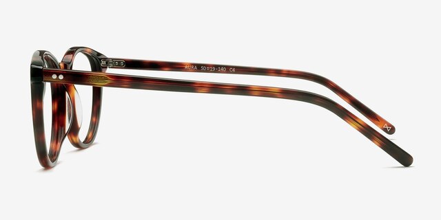 Aura Warm Tortoise AcétateMontures de lunettes de vue d'EyeBuyDirect, Vue de Côté