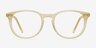Aura Frosted Vanilla AcetateEyeglass Frames from EyeBuyDirect, Front View