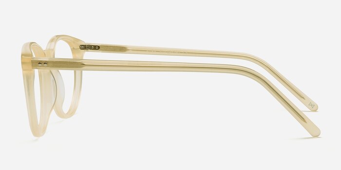 Aura Frosted Vanilla Acetate Eyeglass Frames from EyeBuyDirect