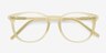 Aura Frosted Vanilla AcetateEyeglass Frames from EyeBuyDirect, Closed View