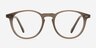 Prism Taupe AcetateEyeglass Frames from EyeBuyDirect, Front View