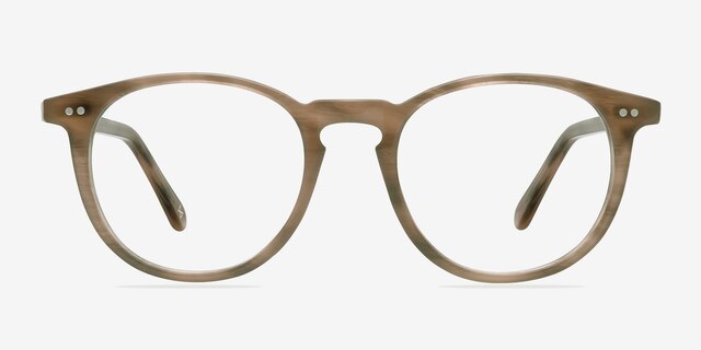 Prism Chestnut AcetateEyeglass Frames from EyeBuyDirect, Front View