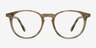 Prism Chestnut AcetateEyeglass Frames from EyeBuyDirect, Front View