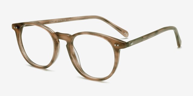 Prism Chestnut AcetateEyeglass Frames from EyeBuyDirect, Angle View