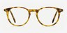 Prism Blonde Tortoise AcétateMontures de lunettes de vue d'EyeBuyDirect, Vue de Face