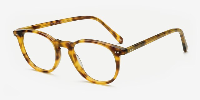 Prism Blonde Tortoise AcétateMontures de lunettes de vue d'EyeBuyDirect, Vue d'Angle