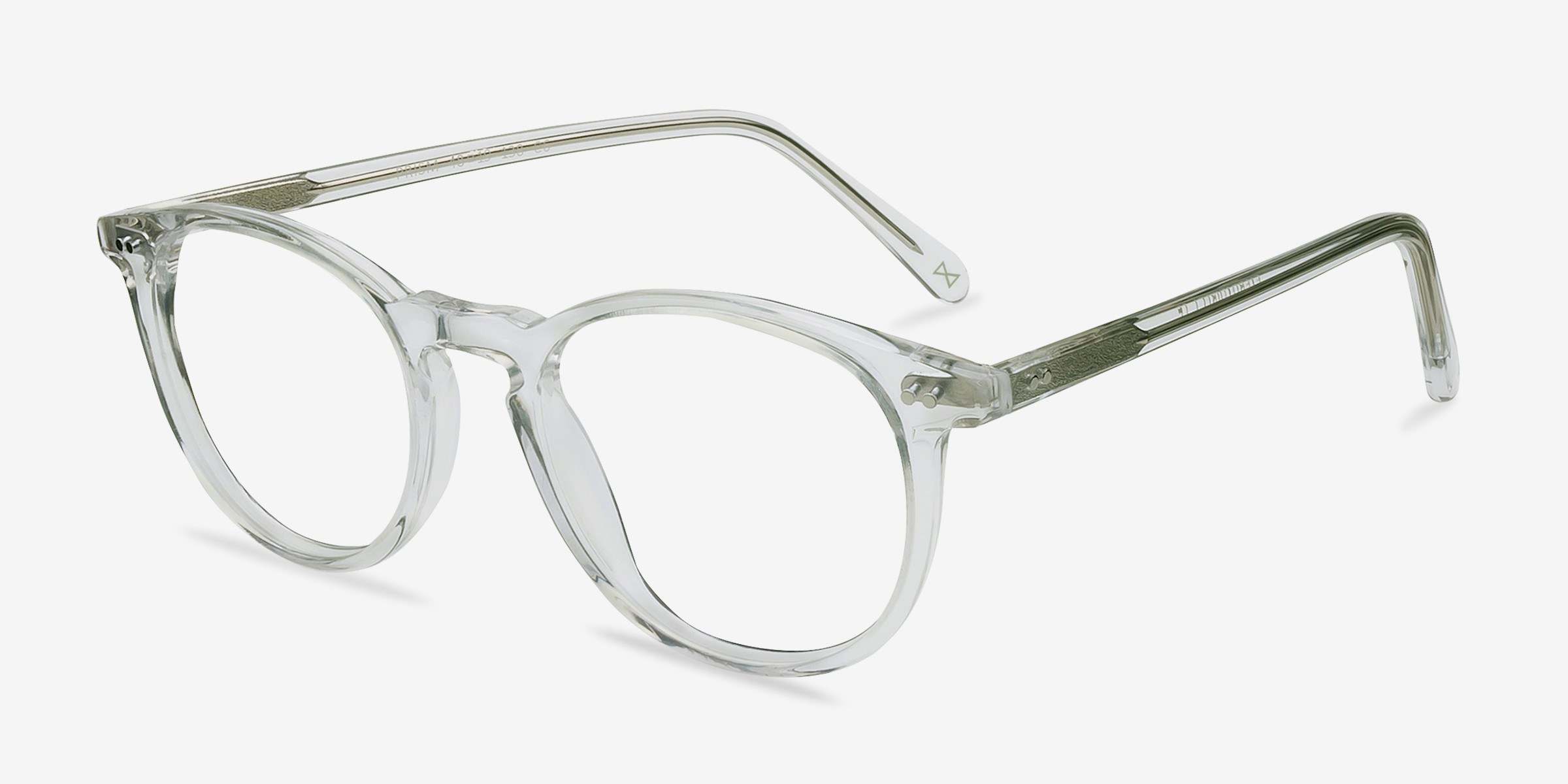 Prism Round Clear Full Rim Eyeglasses Eyebuydirect