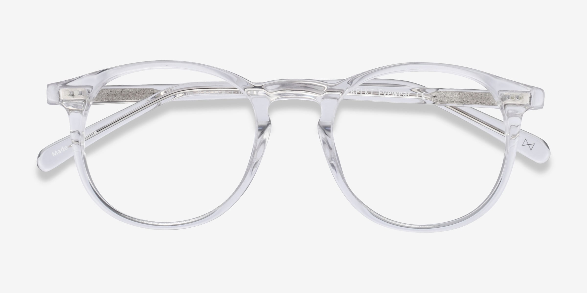 Prism Round Clear Full Rim Eyeglasses Eyebuydirect