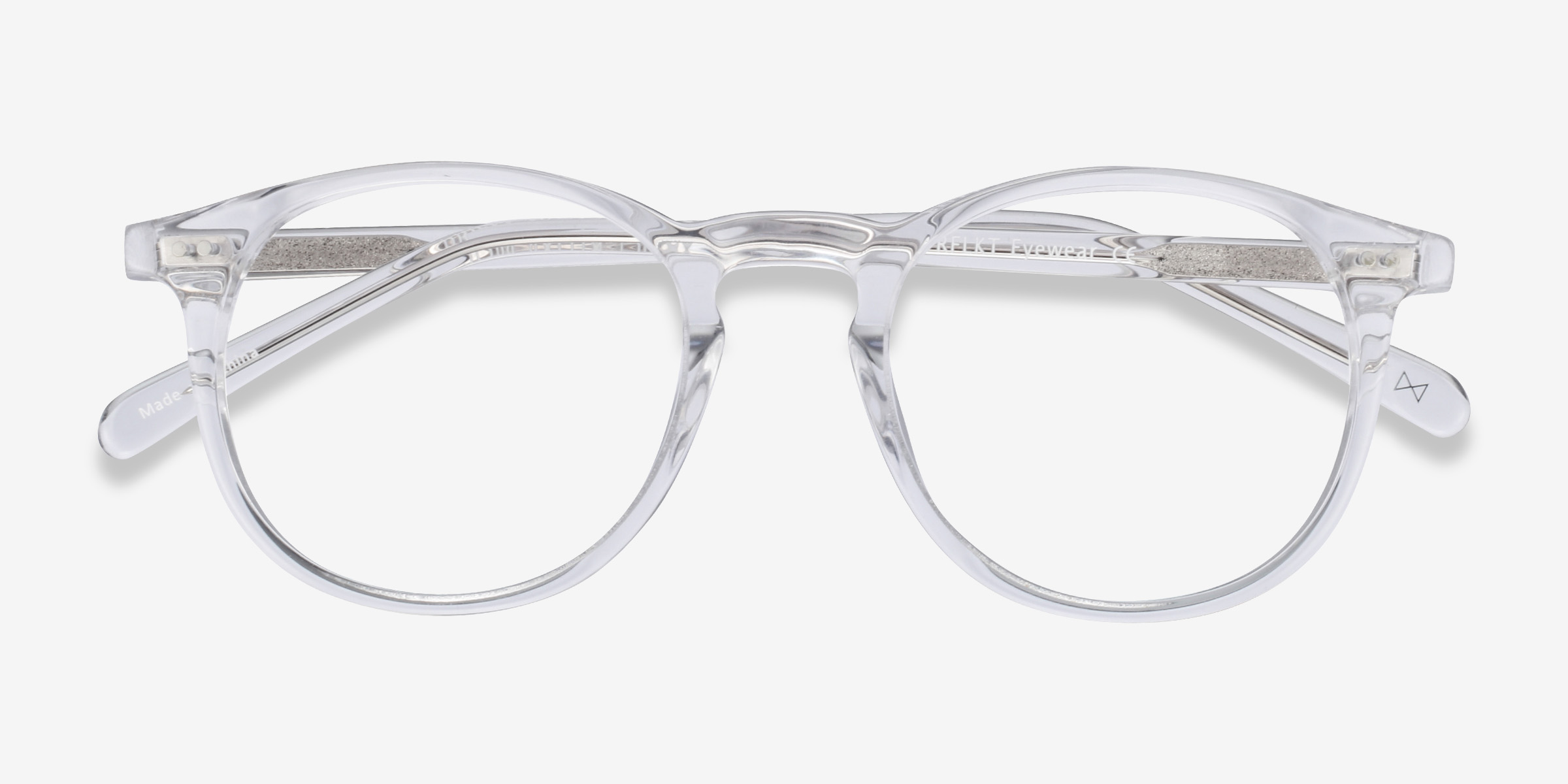 Prism Round Clear Full Rim Eyeglasses Eyebuydirect