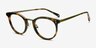 Nostalgia Caramel Acetate-metalEyeglass Frames from EyeBuyDirect, Angle View