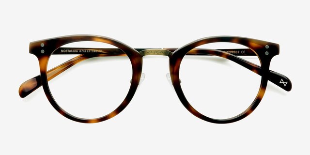 Nostalgia Caramel Acetate-metalEyeglass Frames from EyeBuyDirect, Closed View