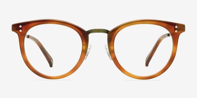 Nostalgia Cinnamon AcetateEyeglass Frames from EyeBuyDirect, Front View