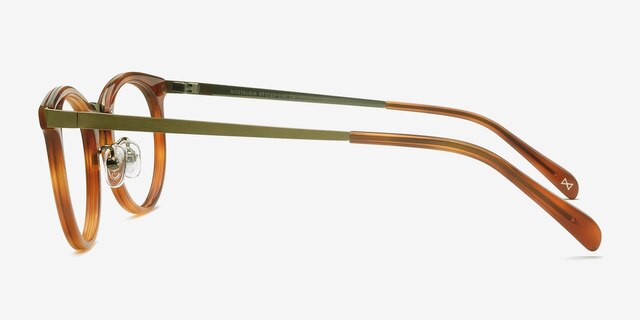 Nostalgia Cinnamon AcetateEyeglass Frames from EyeBuyDirect, Side View