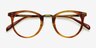 Nostalgia Cinnamon AcetateEyeglass Frames from EyeBuyDirect, Closed View