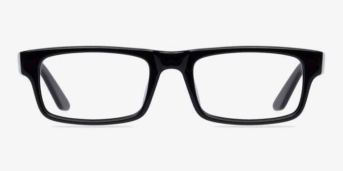 Regard Rectangle Black Glasses for Men | Eyebuydirect