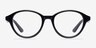 Amuse Noir AcétateMontures de lunettes de vue d'EyeBuyDirect, Vue de Face