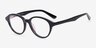 Amuse Noir AcétateMontures de lunettes de vue d'EyeBuyDirect, Vue d'Angle
