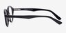 Amuse Noir AcétateMontures de lunettes de vue d'EyeBuyDirect, Vue de Côté