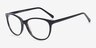 Level Noir AcétateMontures de lunettes de vue d'EyeBuyDirect, Vue d'Angle