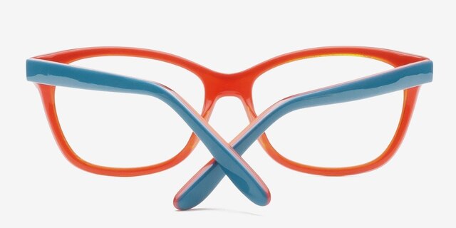 Joy Blue AcetateEyeglass Frames from EyeBuyDirect, Closed View