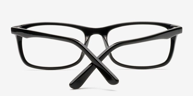 Merry Black AcetateEyeglass Frames from EyeBuyDirect, Closed View