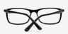 Merry Black AcetateEyeglass Frames from EyeBuyDirect, Closed View