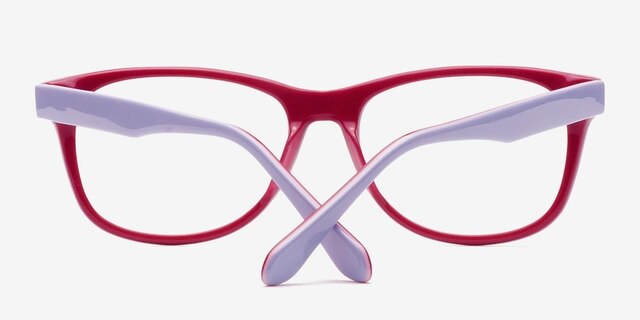Lucky Bleu pâle AcétateMontures de lunettes de vue d'EyeBuyDirect, Vue Rapprochée