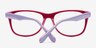 Lucky Bleu pâle AcétateMontures de lunettes de vue d'EyeBuyDirect, Vue Rapprochée