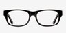 Ideal Black AcetateEyeglass Frames from EyeBuyDirect, Front View