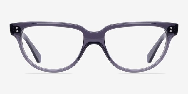 Treasure Gray AcetateEyeglass Frames from EyeBuyDirect, Front View
