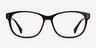 Delight Black AcetateEyeglass Frames from EyeBuyDirect, Front View