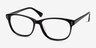 Delight Black AcetateEyeglass Frames from EyeBuyDirect, Angle View