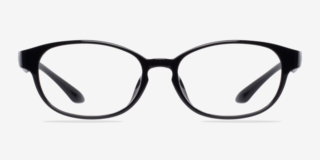 Hannah Black AcetateEyeglass Frames from EyeBuyDirect, Front View