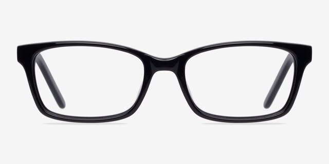Velvet Black AcetateEyeglass Frames from EyeBuyDirect, Front View