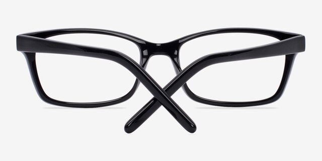 Velvet Black AcetateEyeglass Frames from EyeBuyDirect, Closed View