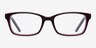 Velvet Purple AcetateEyeglass Frames from EyeBuyDirect, Front View