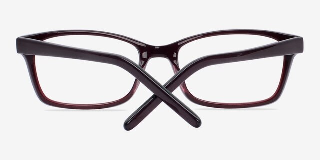 Velvet Purple AcetateEyeglass Frames from EyeBuyDirect, Closed View
