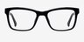 Abbey Black & White AcetateEyeglass Frames from EyeBuyDirect, Front View
