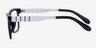 Abbey Black & White AcetateEyeglass Frames from EyeBuyDirect, Side View