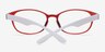 Hannah Red AcetateEyeglass Frames from EyeBuyDirect, Closed View