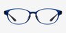 Hannah Blue AcetateEyeglass Frames from EyeBuyDirect, Front View