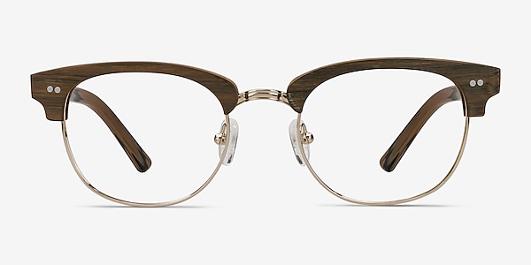 Concorde Brown/Golden Acetate-metal Montures de lunettes de vue