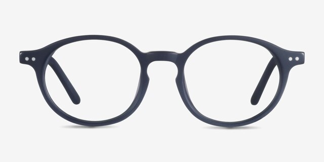 Sophie Navy AcetateEyeglass Frames from EyeBuyDirect, Front View