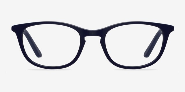 Valentin Navy AcetateEyeglass Frames from EyeBuyDirect, Front View