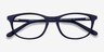 Valentin Navy AcetateEyeglass Frames from EyeBuyDirect, Closed View