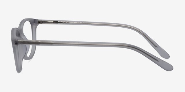 Valentin Clear & Gray AcetateEyeglass Frames from EyeBuyDirect, Side View