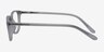 Valentin Clear & Gray AcetateEyeglass Frames from EyeBuyDirect, Side View